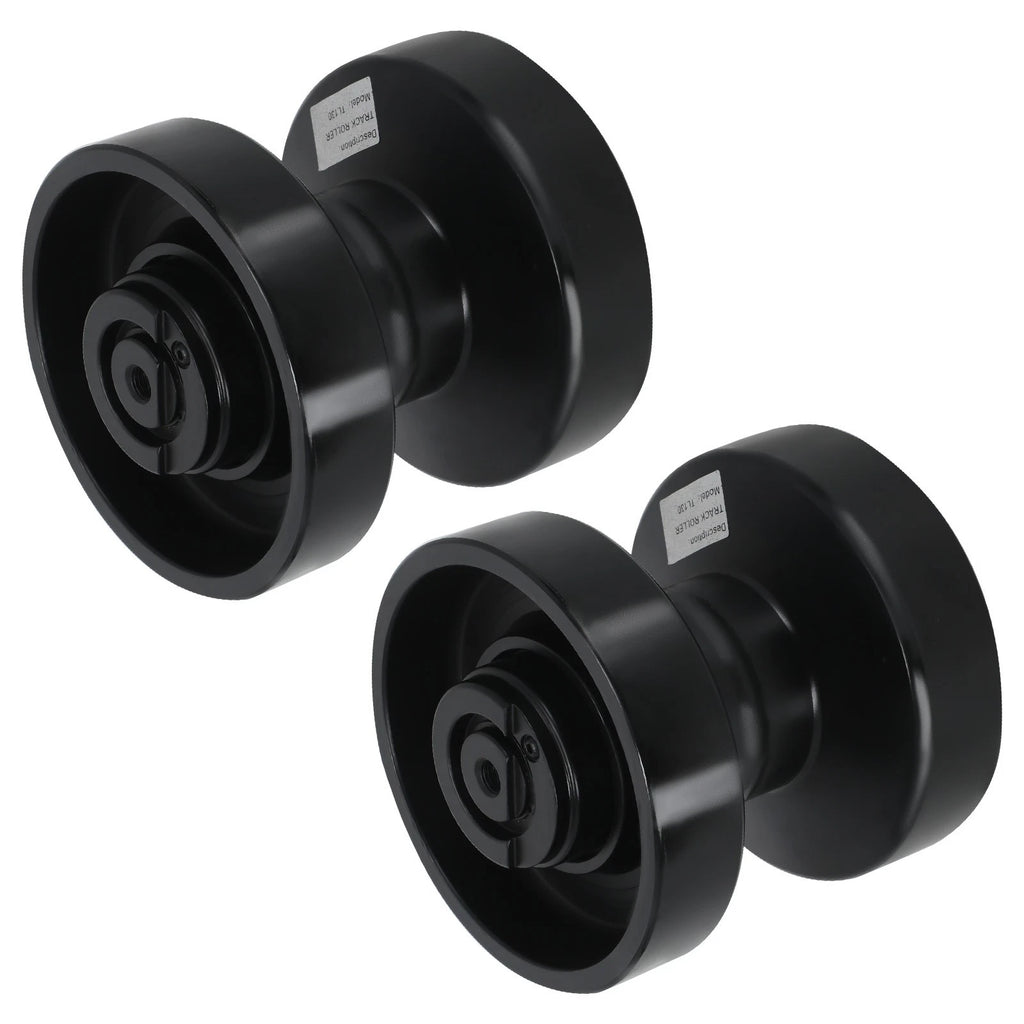2pc Bottom Roller for Takeuchi TL130 TL230 (2005–2015) Steel Black