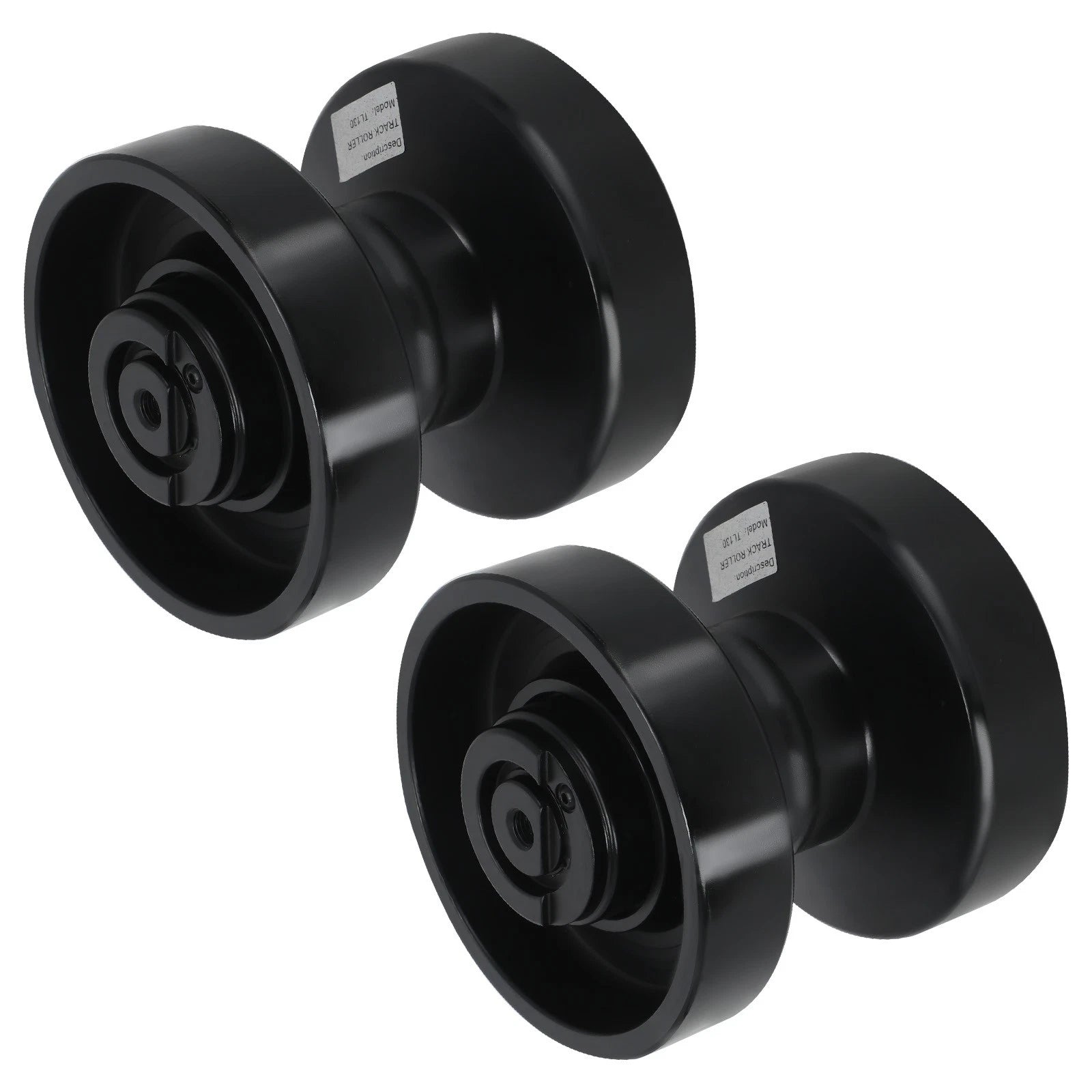 2pc Bottom Roller for Takeuchi TL130 TL230 (2005–2015) Steel Black