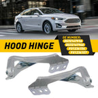 Set of 2 Hood Hinges for Ford Fusion (2013–2020) Silver