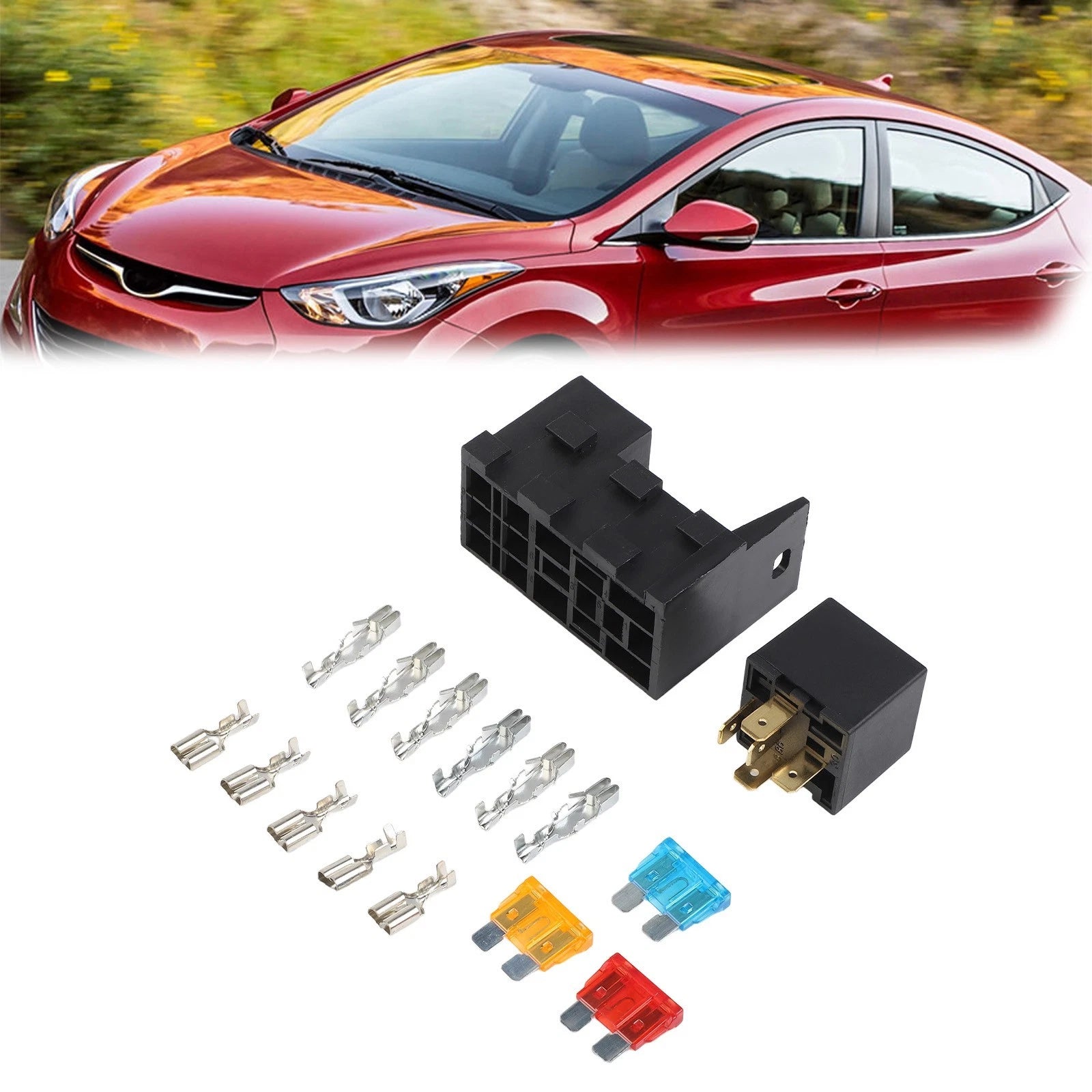4 Slot Relay Fuse Holder Box for Automotive (Fits )