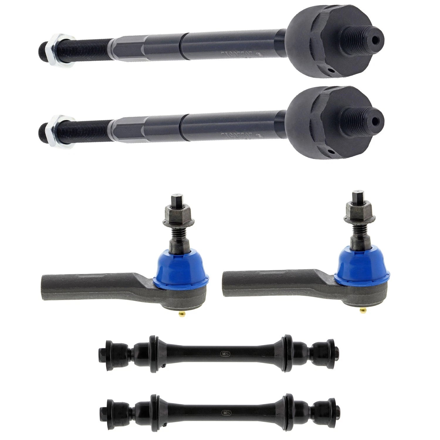 Set of 4 Mevotech Supreme Tie Rod Ends & Sway Bar Links for Explorer
