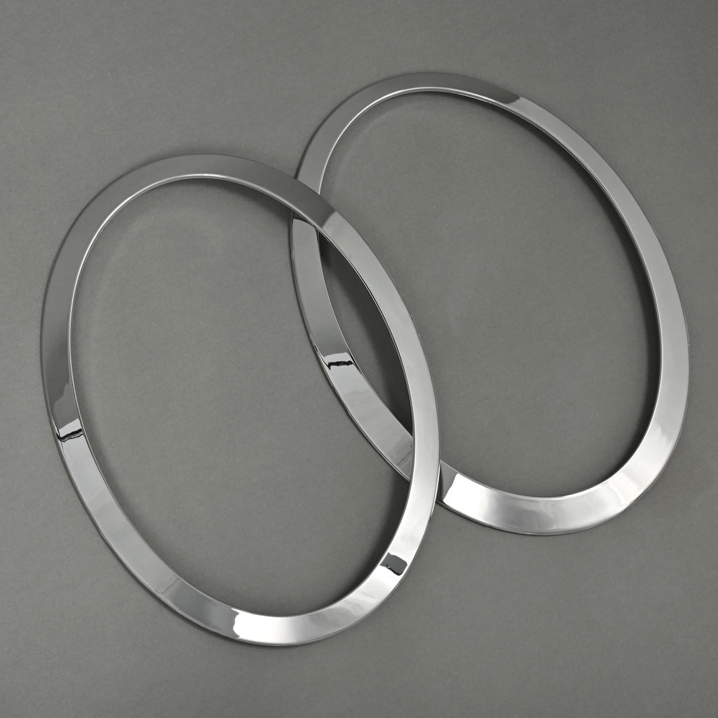Chrome Headlight Ring Bezel Cover Trim for Mini Cooper S F55 F56 F57 (2014–2021)