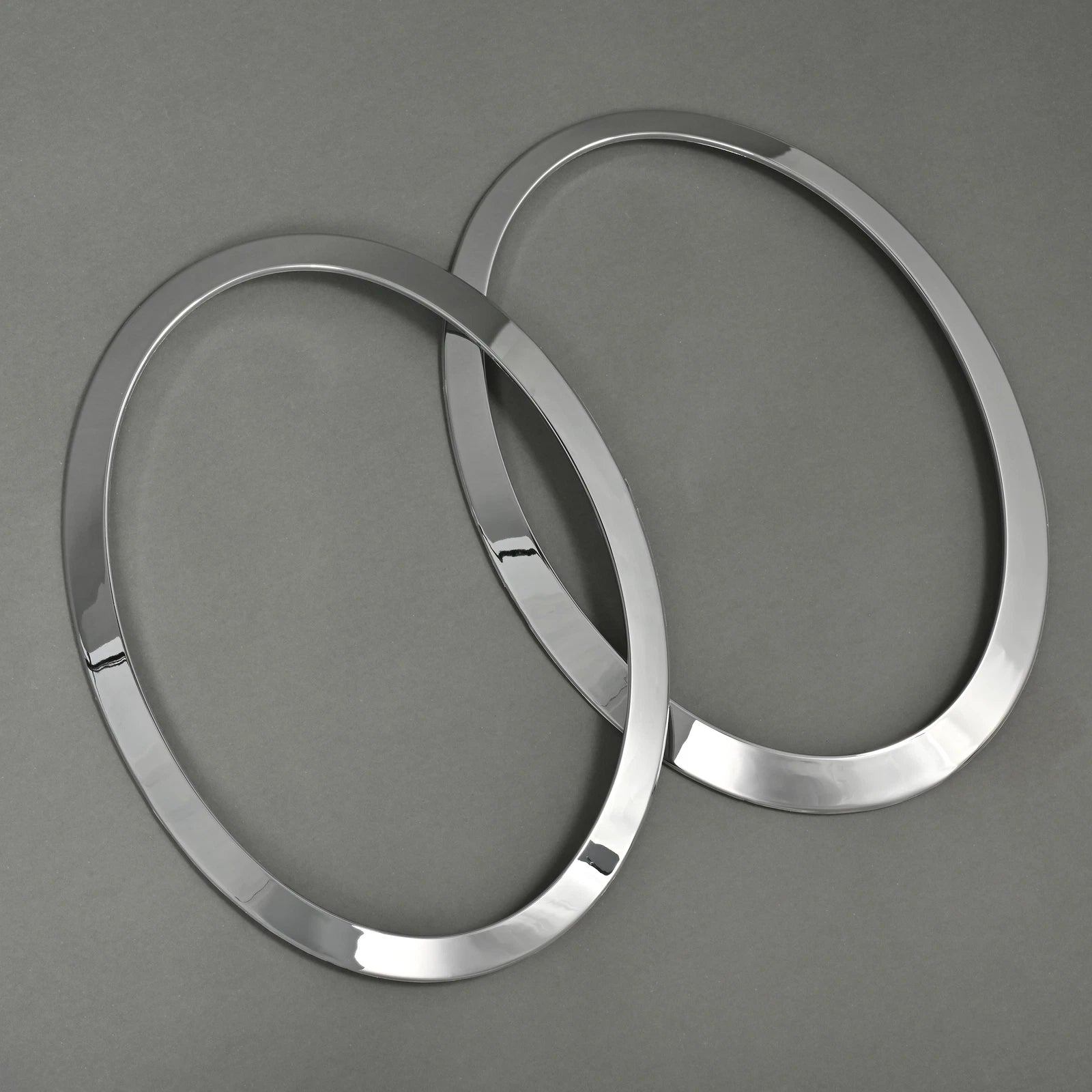 Chrome Headlight Ring Bezel Cover Trim for Mini Cooper S F55 F56 F57 (2014–2021)