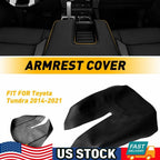 Center Console Lid Armrest Leather Cover Trim for Toyota Tundra (2014–2021)