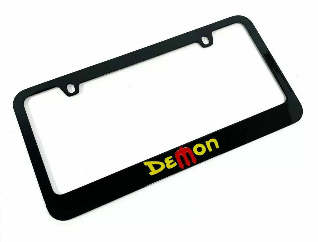License Plate Frame Replacement for Dodge Demon (Black Emblem) (2018–2023)