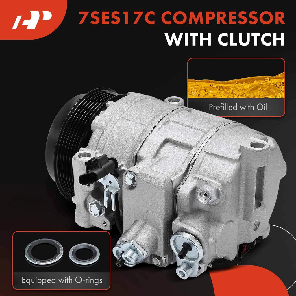 A/C Compressor with Clutch for Mercedes-Benz S450 S550 S560e (2018–2020)