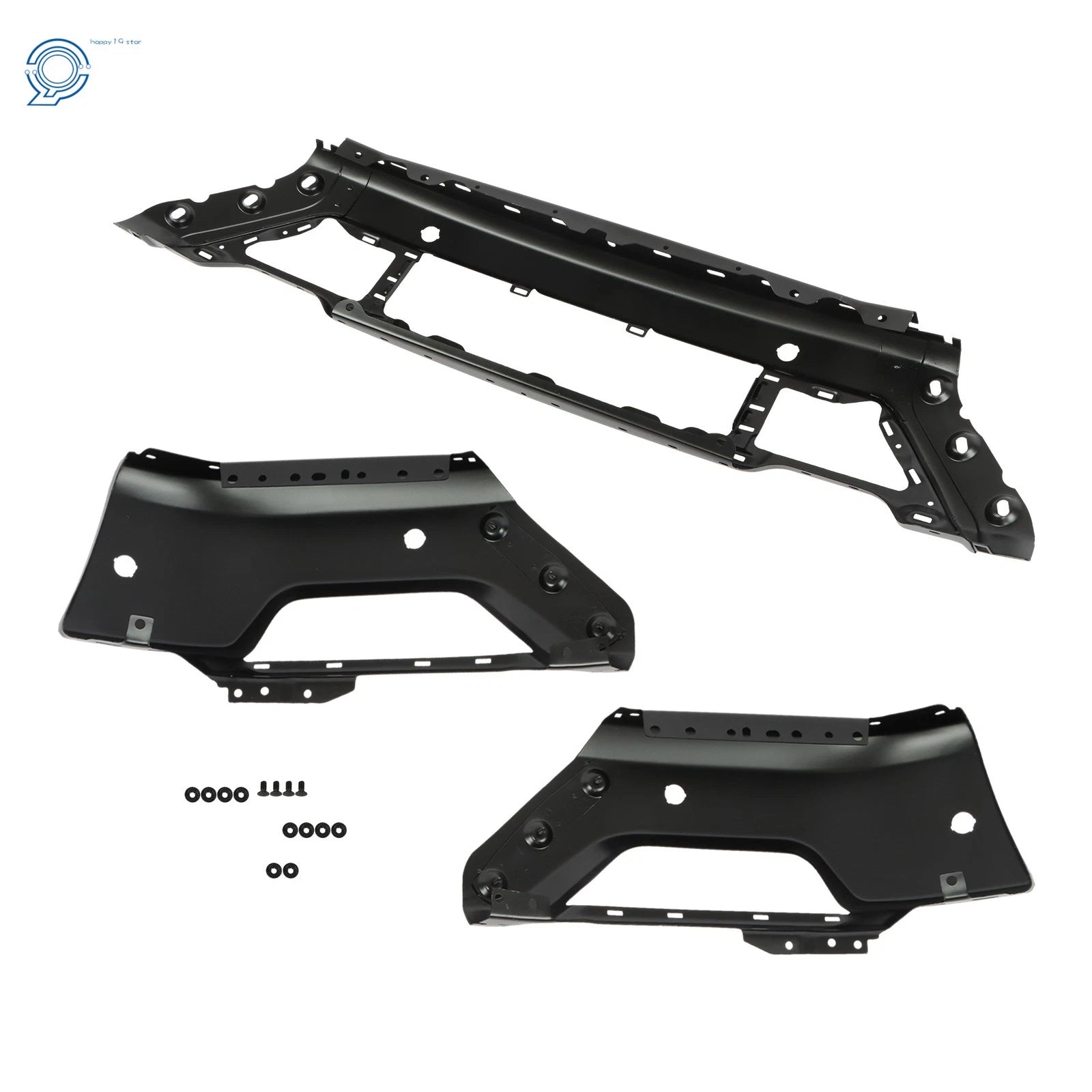 Front Bumper Face Bar for Ford F-150 (2021–2023) with 6 Sensor Holes Black