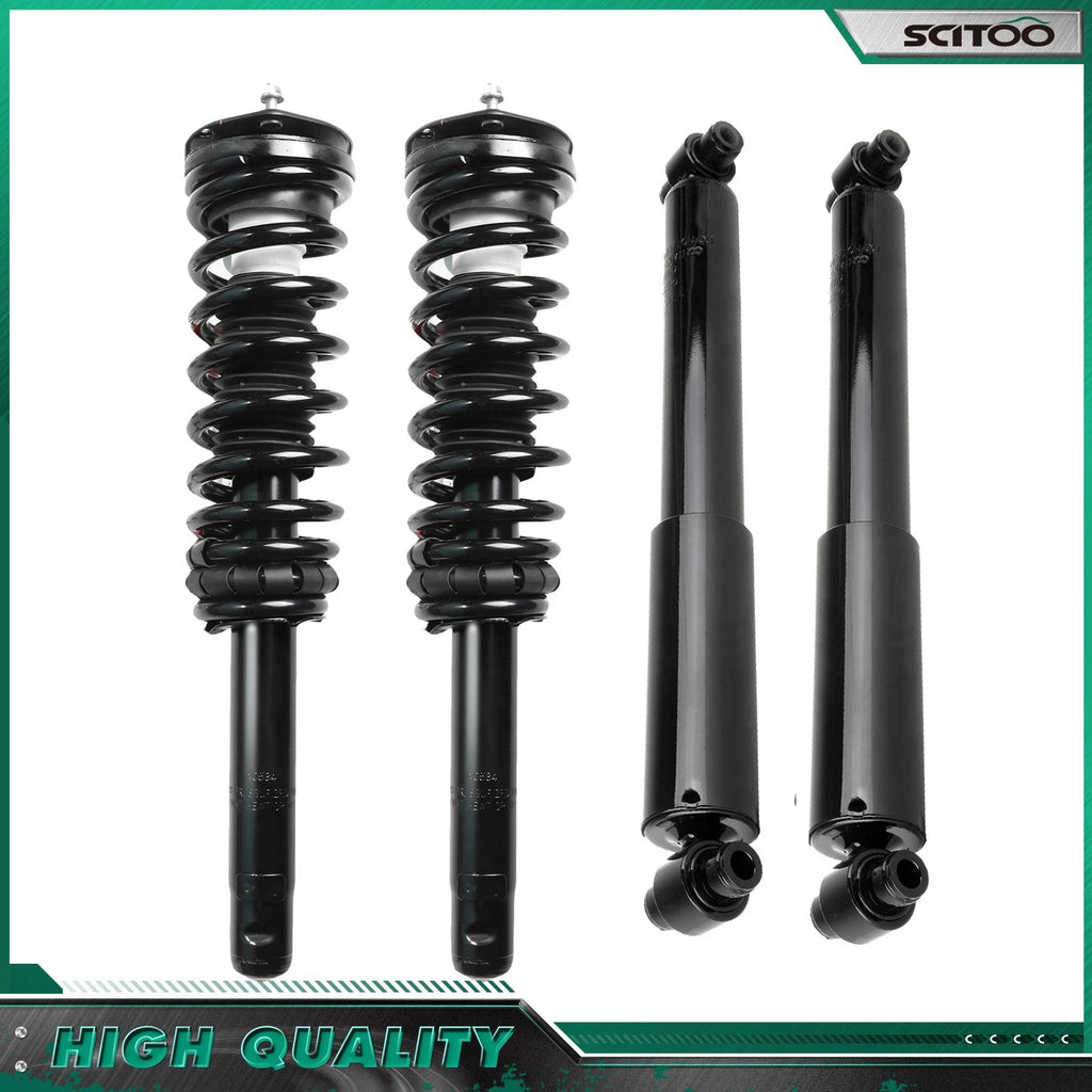 2 Front Struts Springs & 2 Rear Shocks for Ford Fusion V6 (2010–2012)