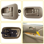 Interior Right Door Handle & Bezel for Toyota Sienna (1998â2003) Beige