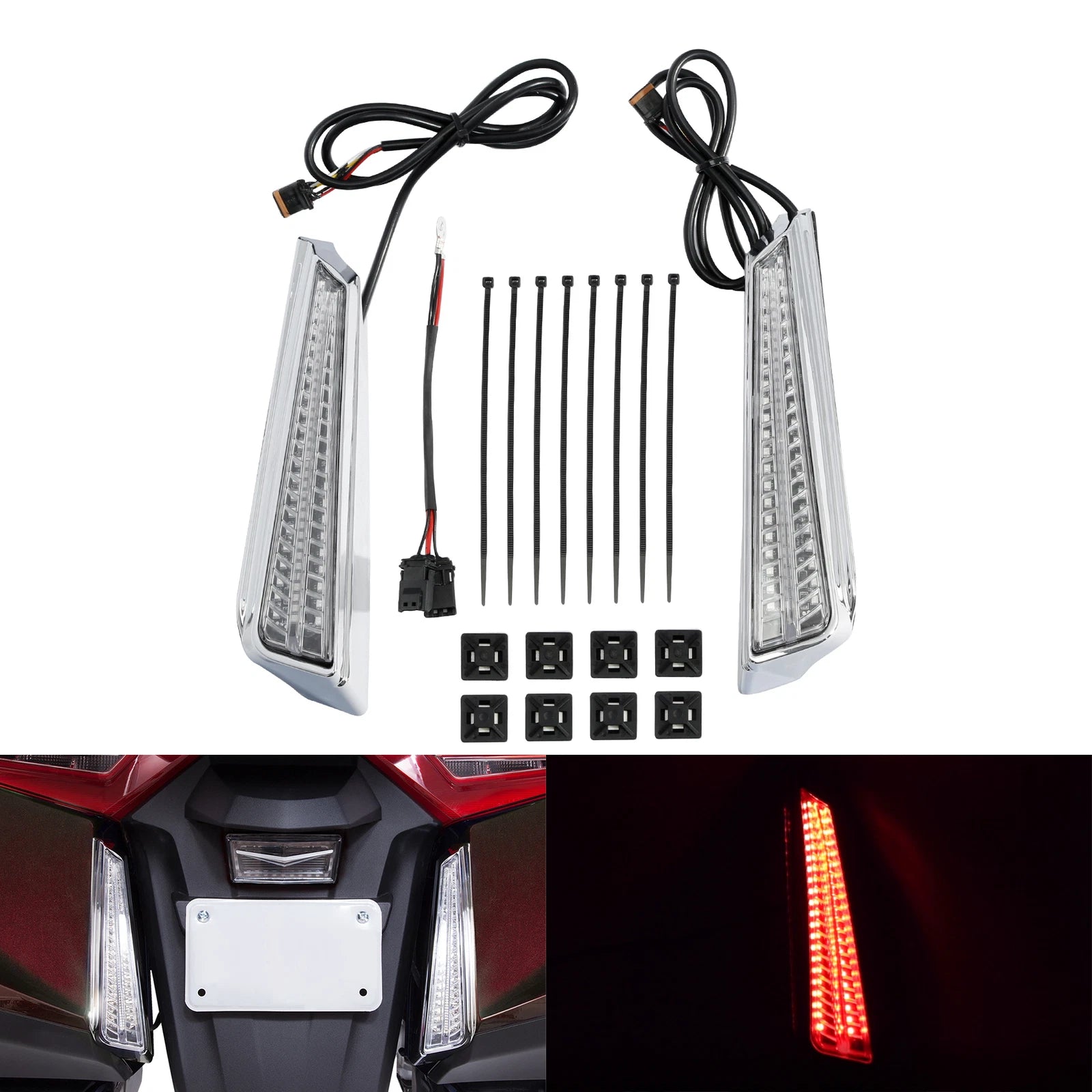 Rear LED Filler Light Turn Signals for Honda Goldwing GL1800 (2018–2025)
