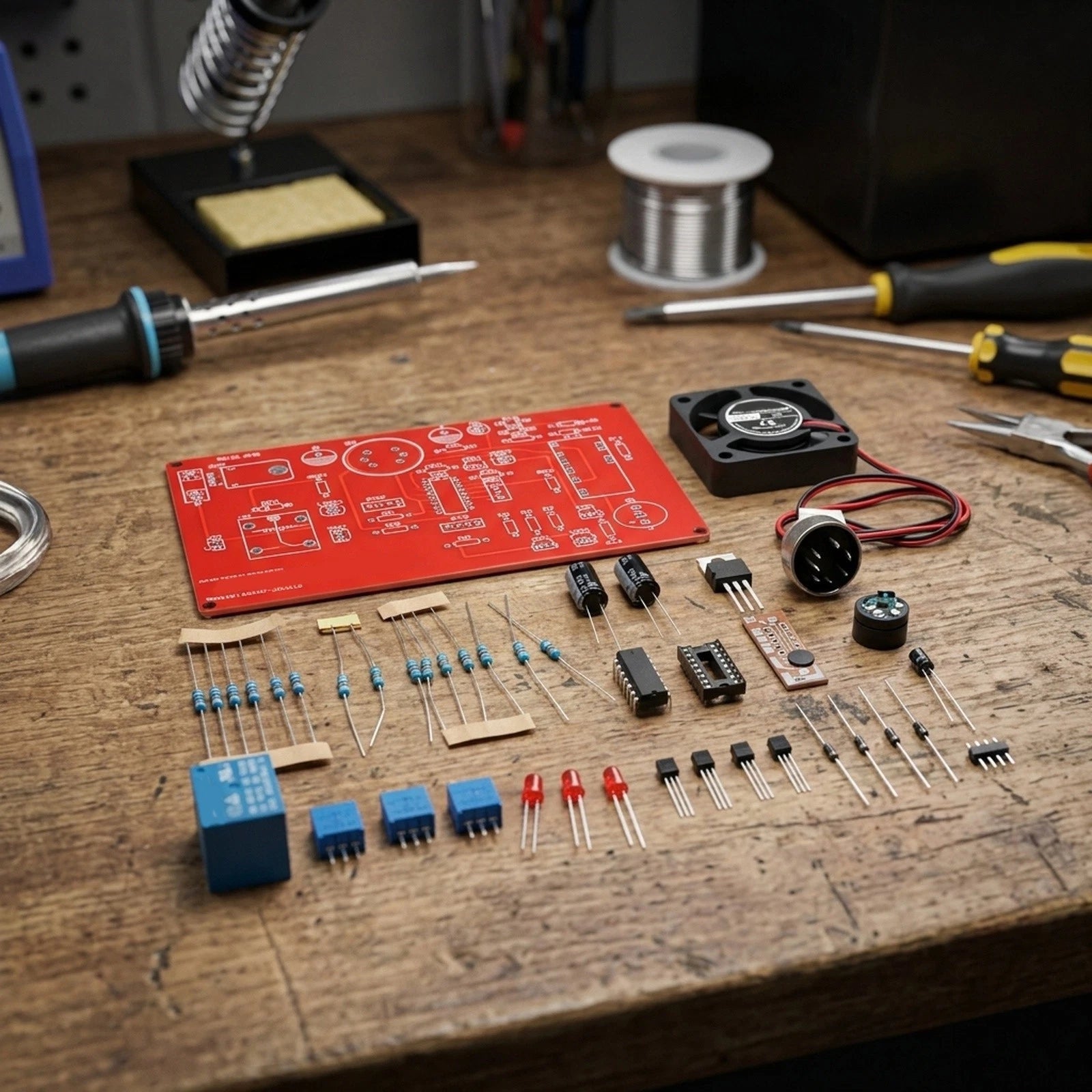 Exhaust Fan Control Circuit Kit with Gas Alarm Sensor for DIY Projects