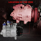 AC Compressor with Clutch for Mercedes-Benz E250 E300 E350 E400 (2014-2017)