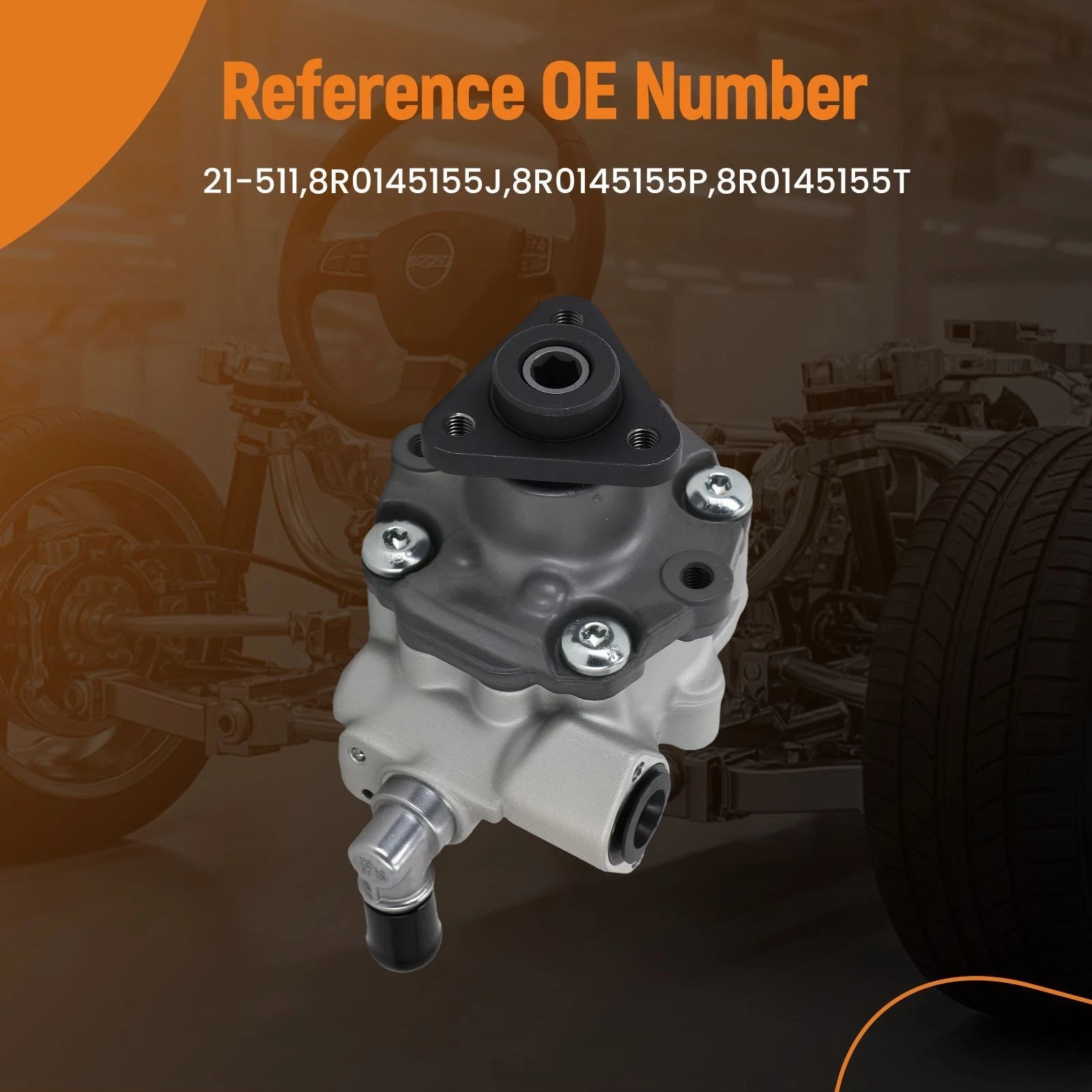 Power Steering Pump for Audi Q5 V6 3.2L (2009–2012) 21-511