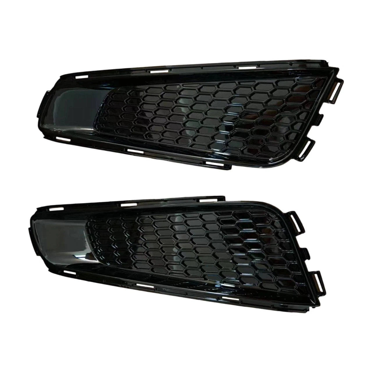 Pair Gloss Black Front Bumper Lower Side Grill Bezel for Cadillac ATS (2013–2014)