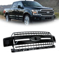 Front Upper Bumper Grille for Ford F-150 XL XLT (2018–2020) Glossy Black