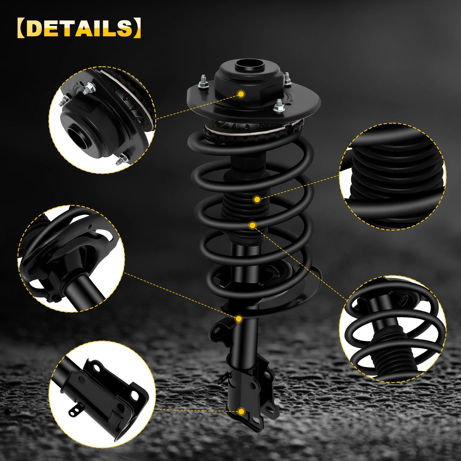 Set of 2 Front Complete Struts with Coil Spring for Chrysler Pacifica (2004–2008)