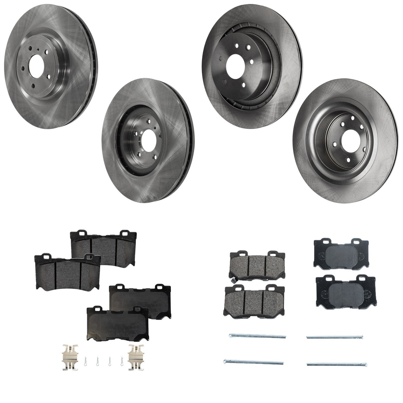 Brake Disc Rotors and Pads Kit for Nissan 370Z Q60 G37