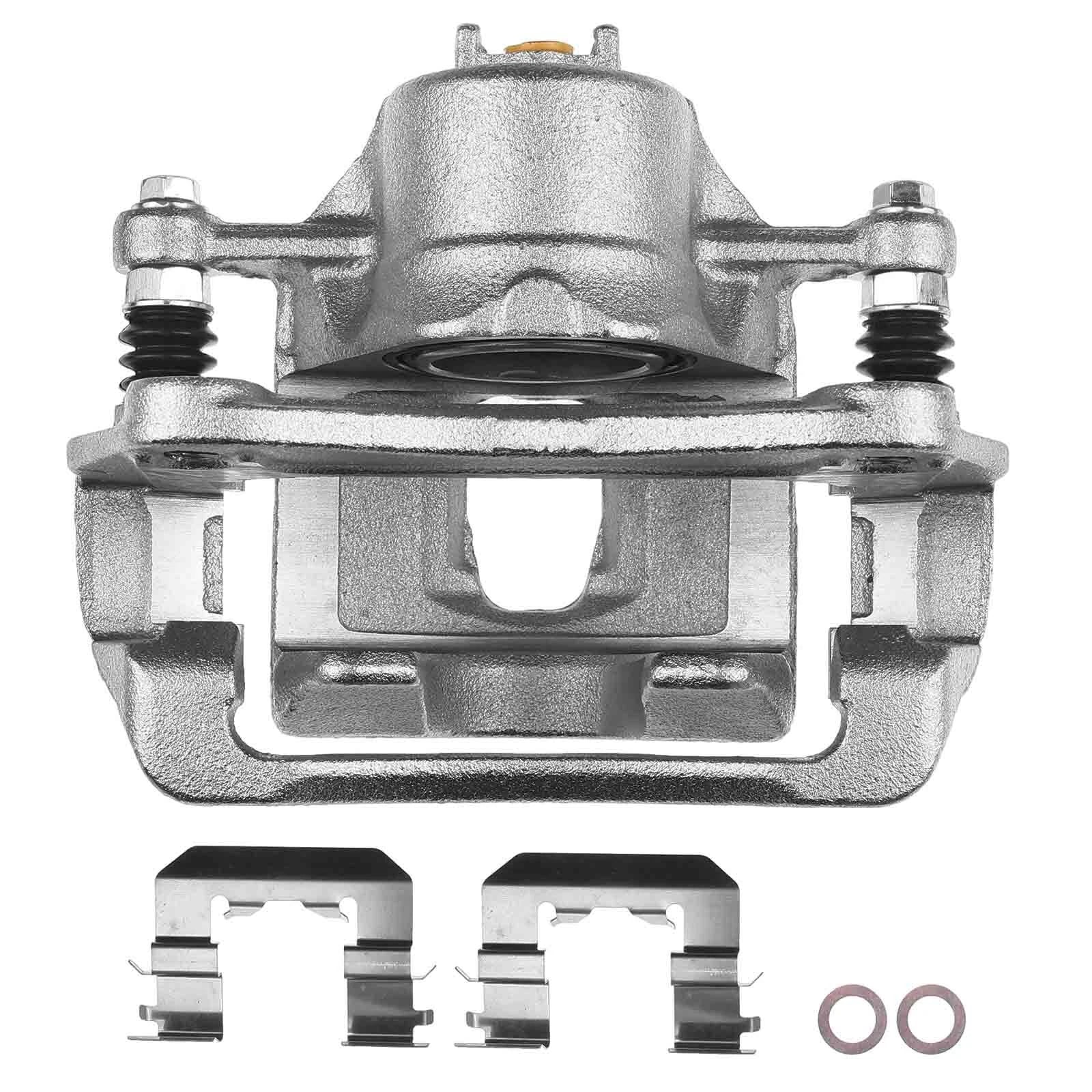Pair Front Brake Calipers with Bracket for Hyundai Accent (2018-2021)