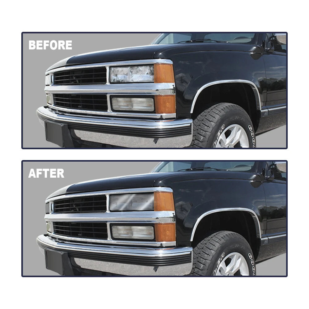 Headlight Replacement Lens for GMC C/K Sierra Suburban (1994–1998) Smoke