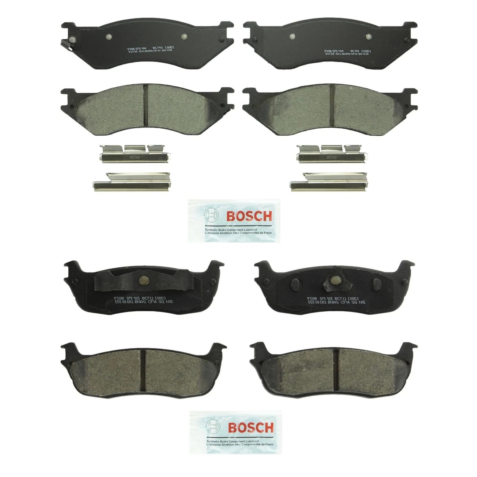 Bosch QuietCast Brake Pads Kit for Ford Lincoln V6 V8 (2010–2020)