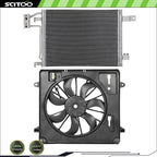 A/C Condenser and Cooling Fan Kit for Jeep Wrangler (2007–2011)