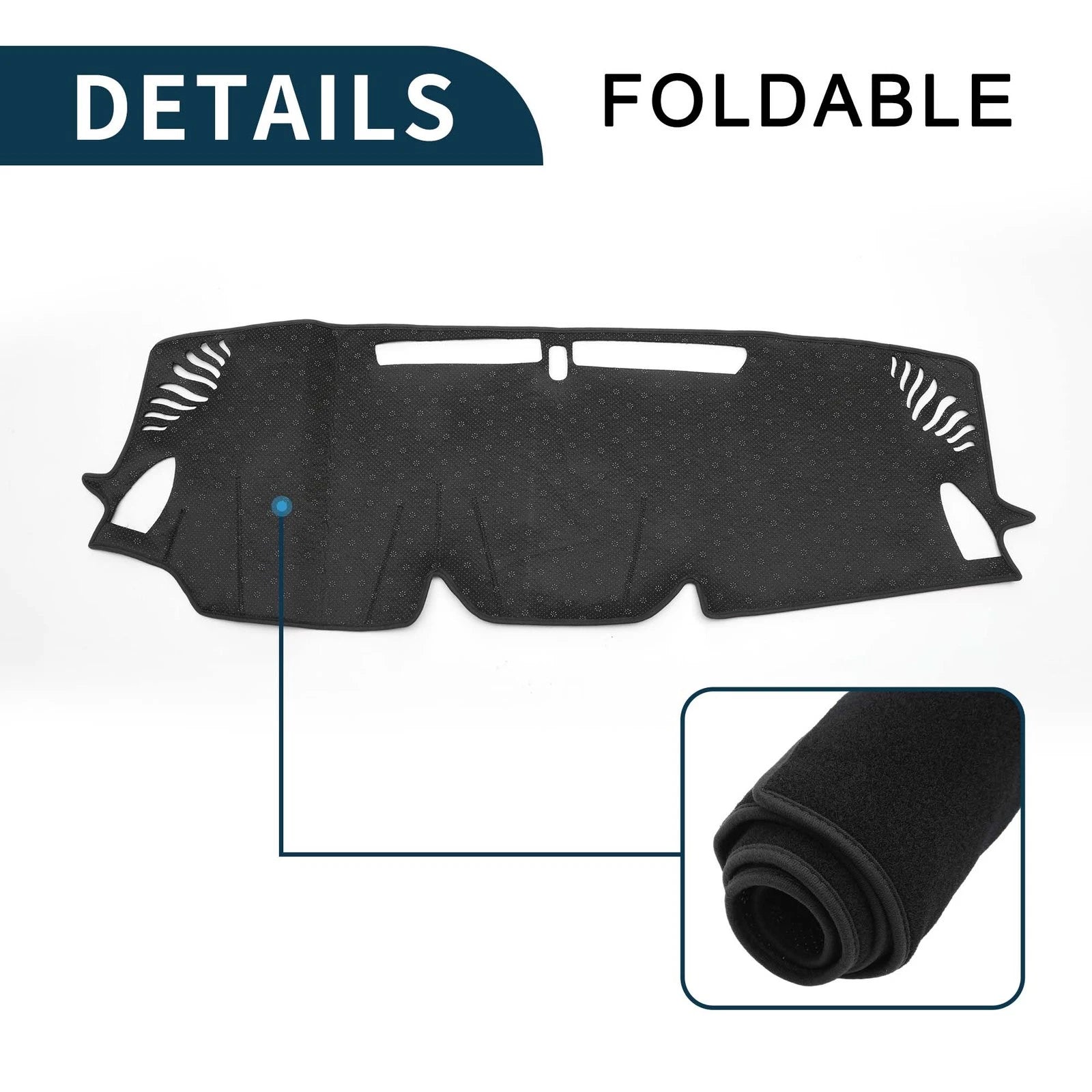Dashboard Cover Mat for Subaru Levorg (2014–2020) Sun Protector Black