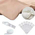 8 x Duvet Clips Fasteners for Cover - White