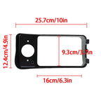 Set of 2 Black Headlight Bezels for Club Car DS (1993–Present)