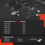 Set of 6 Tie Rods for Nissan Quest (2004–2009)
