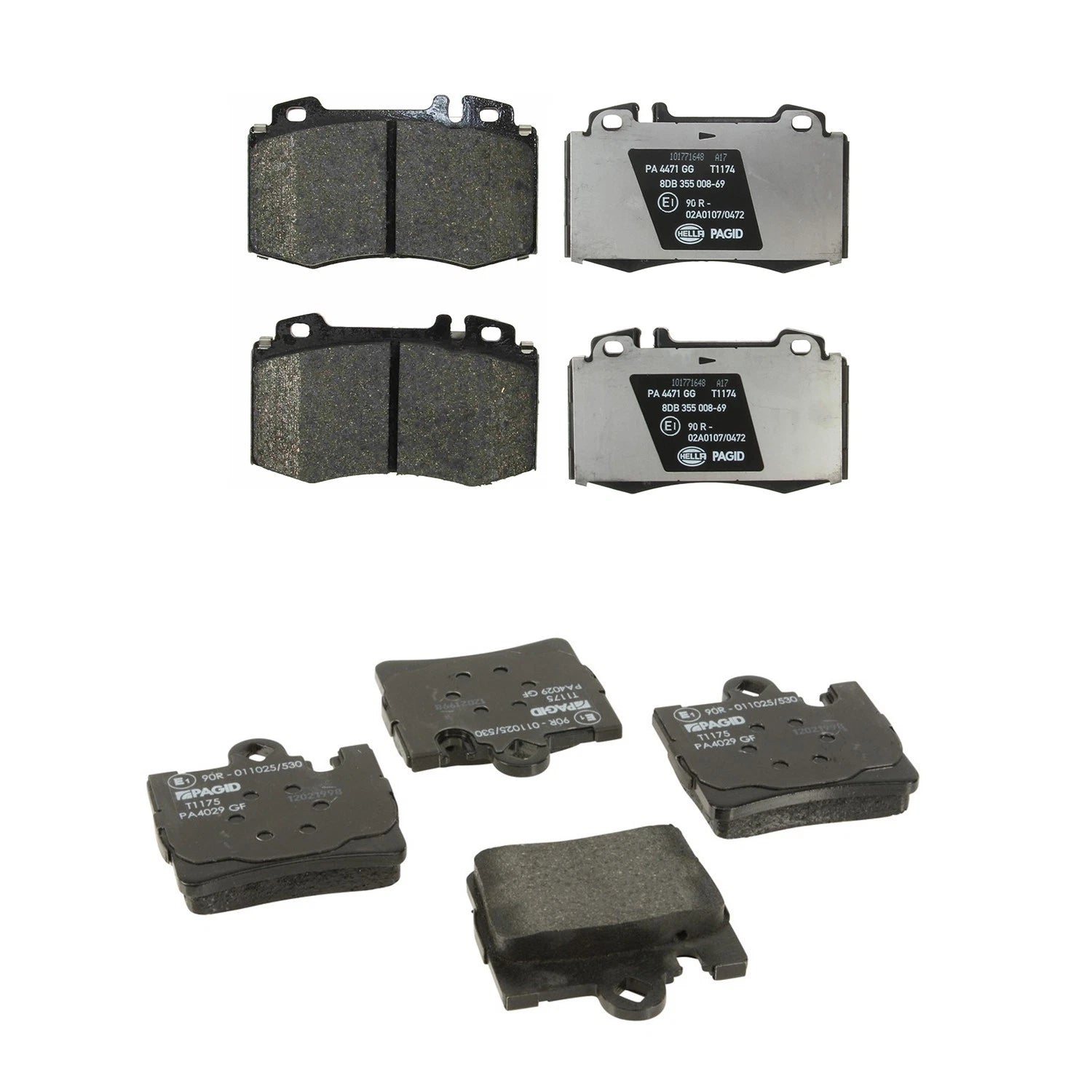 Disc Brake Pads Kit for Mercedes-Benz C215 CL500 CL55 AMG W220 S430 (2000–2006)