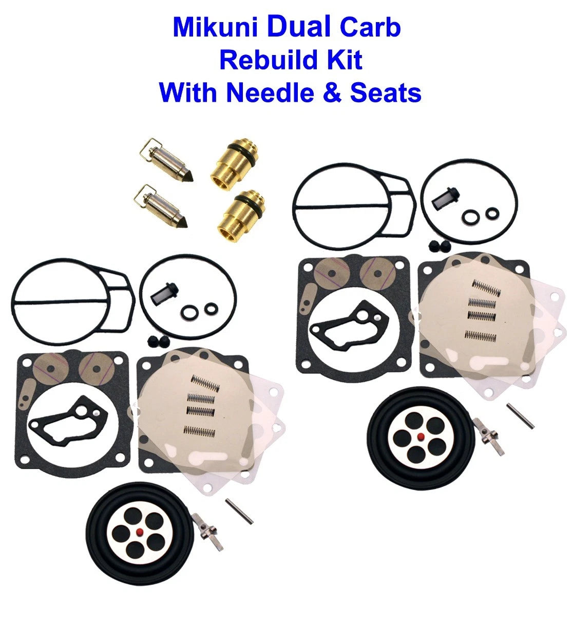 Dual Mikuni Super BNI SBNI Carburetor Rebuild Kit for SeaDoo GTX/LTD (947-951)