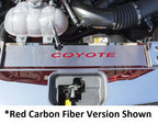 Radiator Cover Plate for Coyote Emblem with Orange Fury Letters Mustang (2015–2017)