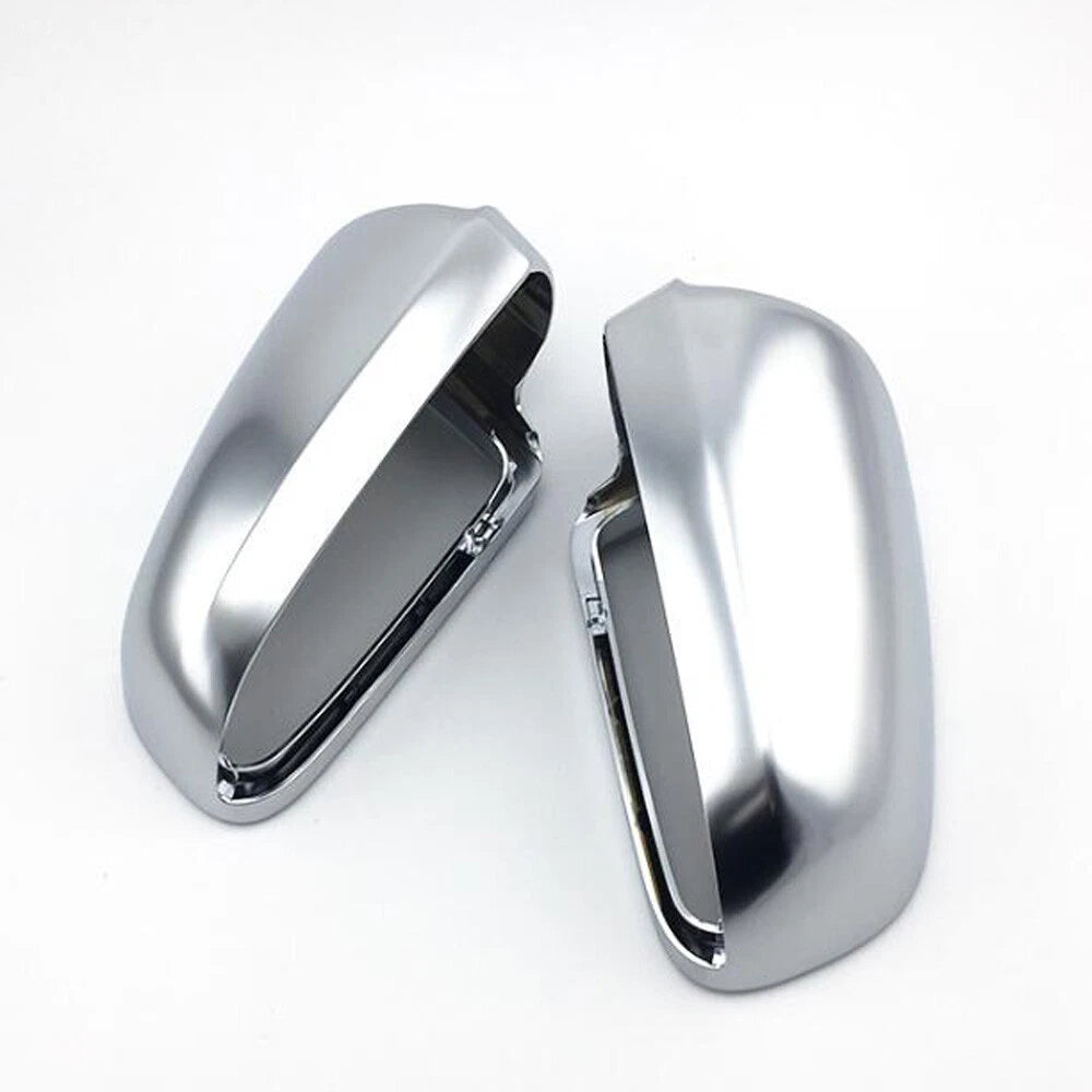 Chrome Pair Rearview Mirror Cap Covers for Audi A4 B7 (2005–2008)