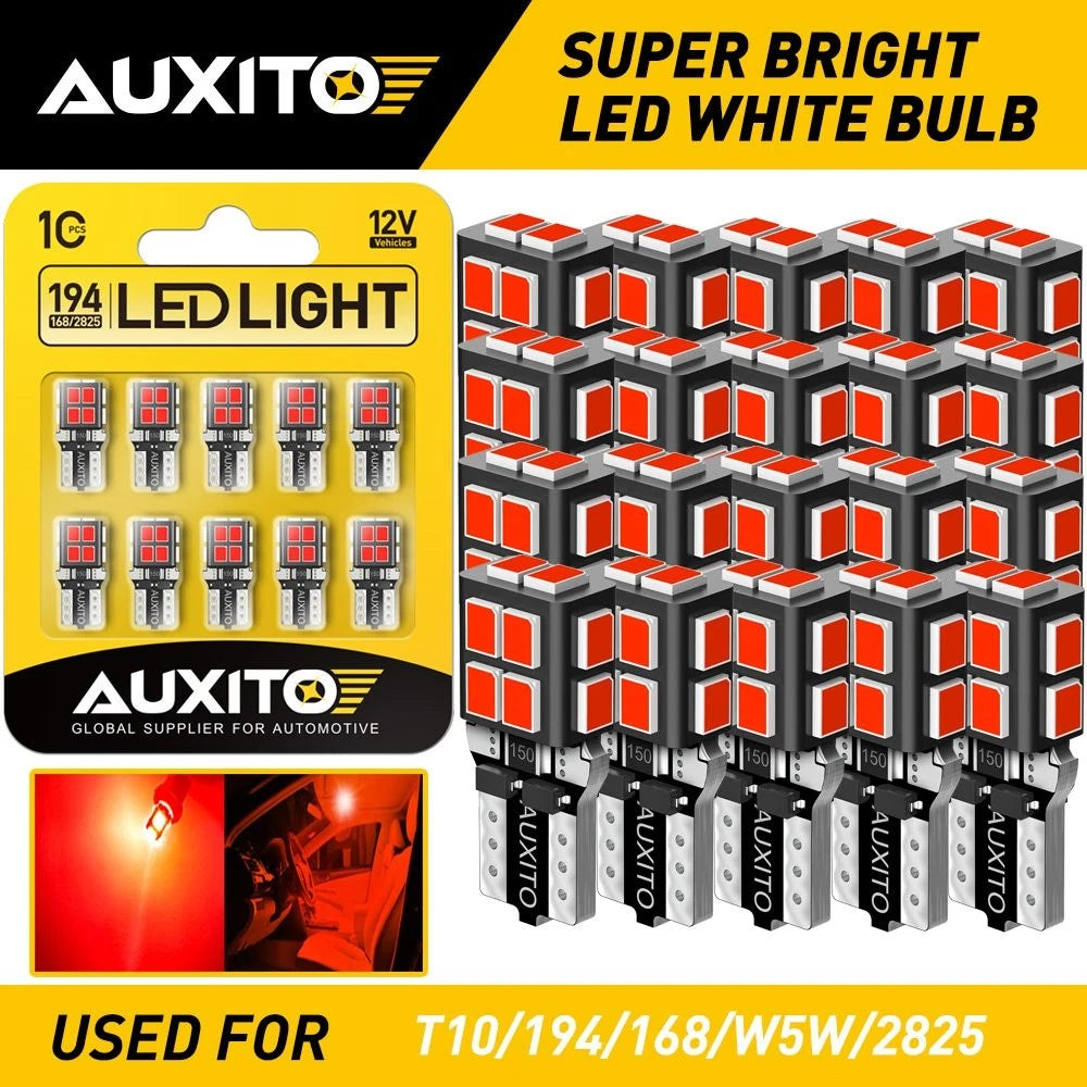 20X T10 194 168 192 LED Interior Door Dome Trunk Map Light Bulbs for AUXITO