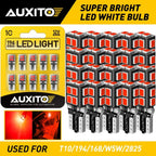 20X T10 194 168 192 LED Interior Door Dome Trunk Map Light Bulbs for AUXITO