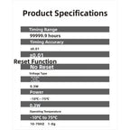Automatic Accumulation Timer 10-80V DC 100-250V AC for Industrial Use