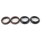 4 Pcs Brown Front Fork Damper Seal for Motorcycle