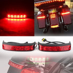 LED Saddlebag Run/Brake/Turn Lamp Light Housing Lens for Harley (2014–2019)