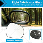 Right Mirror Glass for Toyota LandCruiser Prado 120 (2003–2009) RH