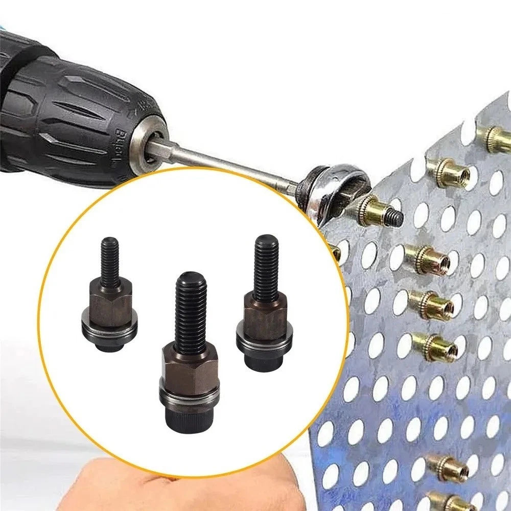 3pcs Hand Rivet Nut Mandrel Heads for Riveter Tools (M6, M8, M10)
