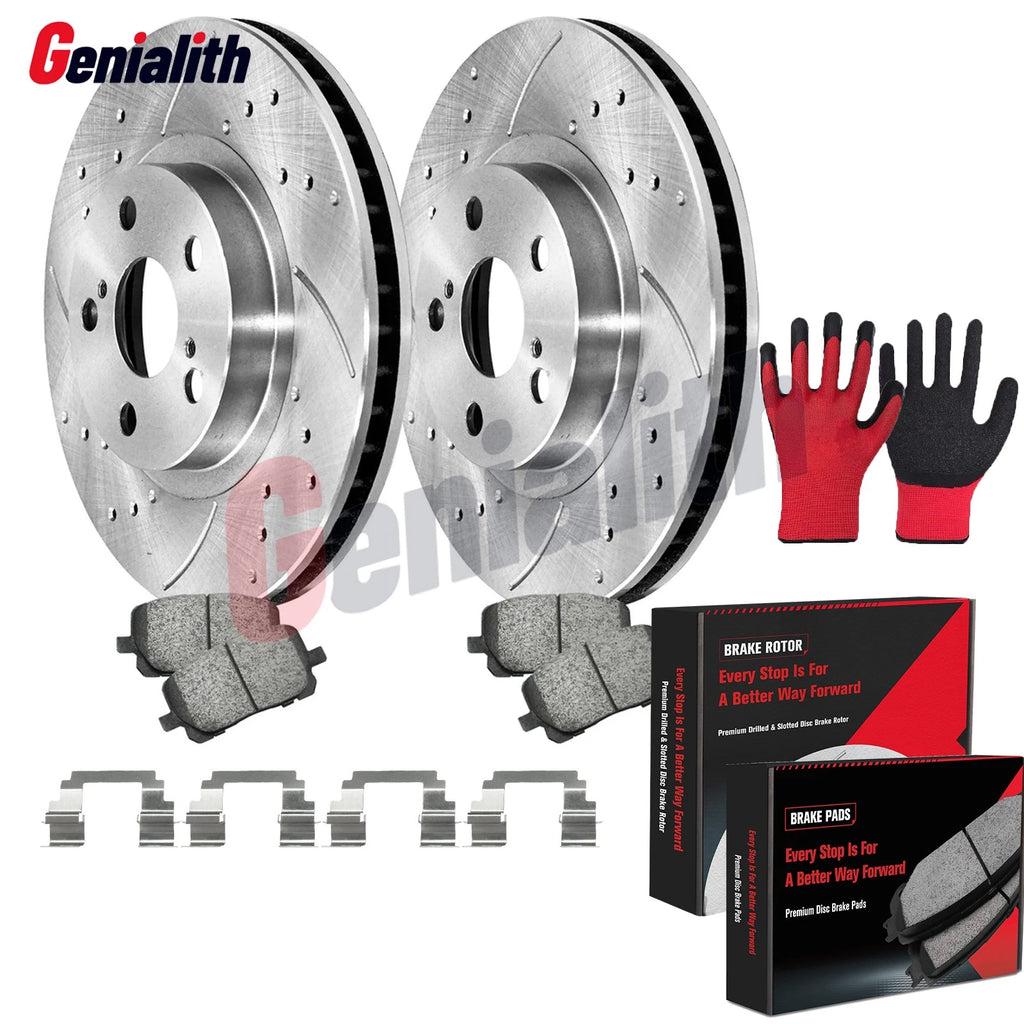 Front Disc Brake Rotors & Ceramic Pads for Toyota Corolla Matrix (2003–2008)