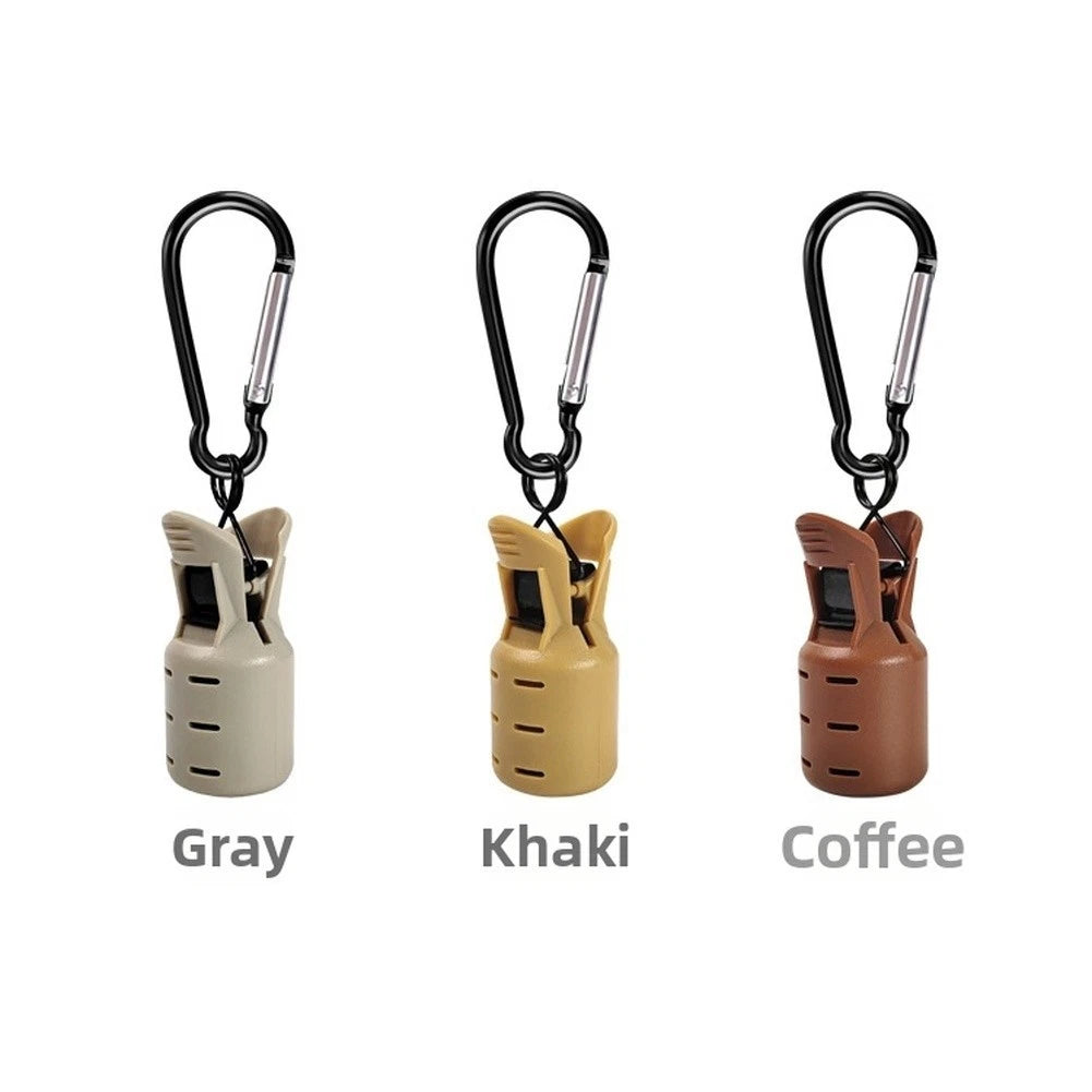 Set of 9 ABS Hook Protector Cases with 9 Carabiners for Fishing
