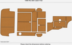 EVA Pad Teak Flooring Mat for Rio 800 (1998)