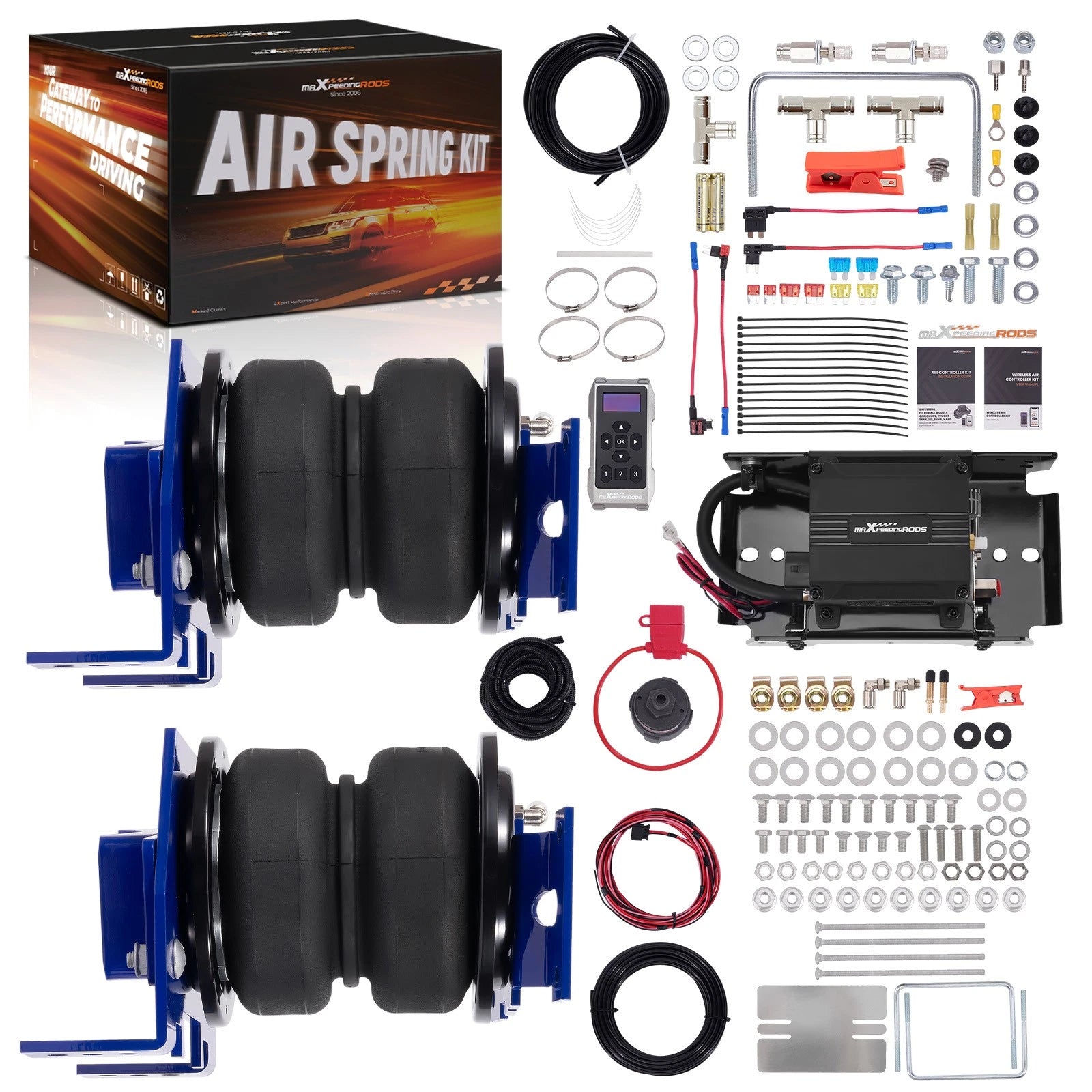 Wireless Compressor Kit + Air Springs for Ford F-250 Super Duty (2020–2022)