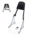 Chrome Flame Backrest Sissy Bar with Leather Pad for Harley Sportster (1200, 883)