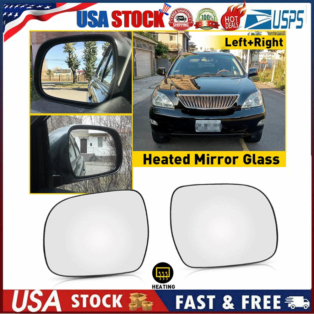 Heated Mirror Glass Set for Lexus RX 300 330 350 400H (2004â2009)