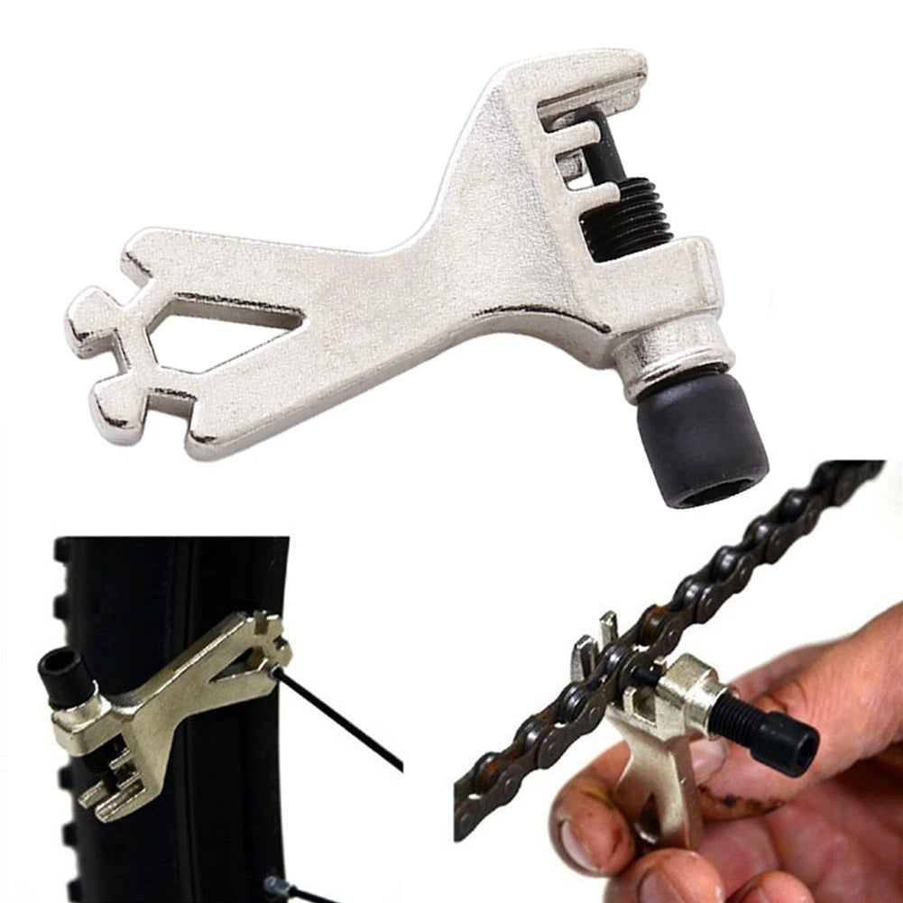 Bike Chain Repair Tool with Remover and Spoke Wrench for All Bikes