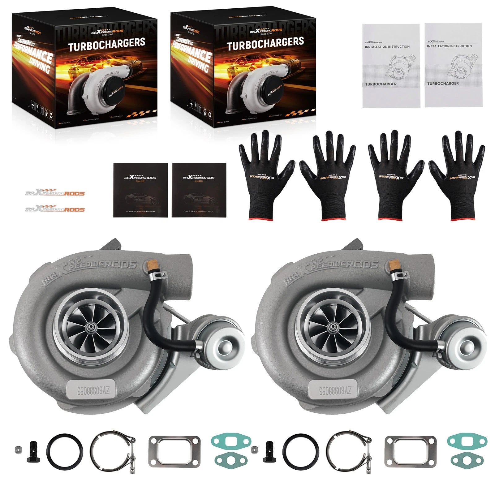 V-band Turbocharger Compressor 400HP Internal Wastegate for Nissan TD42