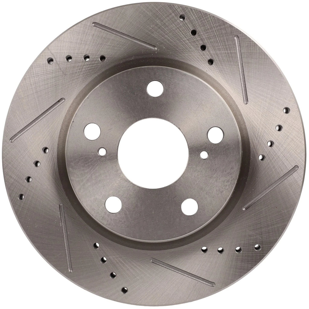 Front Drilled Slotted Brake Rotors for Toyota RAV4 (2008–2015) Scion XB