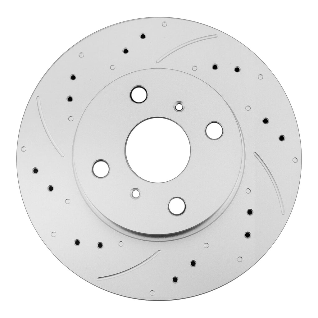 Front Drilled Rotors & Ceramic Brake Pads for Toyota Corolla, Chevy Prizm (1998–2002)